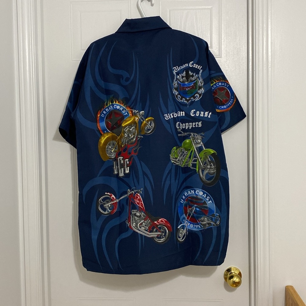 Choppers Urban Coast Men’s Motorcycle Shirt Size Large (37 A ) - Picture 2 of 6
